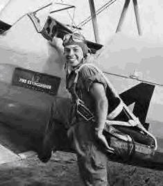 Lt. Perdomo poses with his aircraft